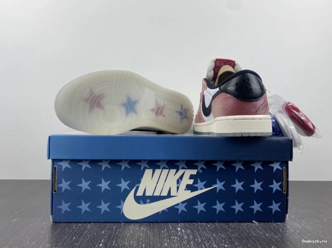 One Kick LOW TROPHY BLACK' JORDAN OG FN0432-017 1 ROOM AIR X 'RED 0803